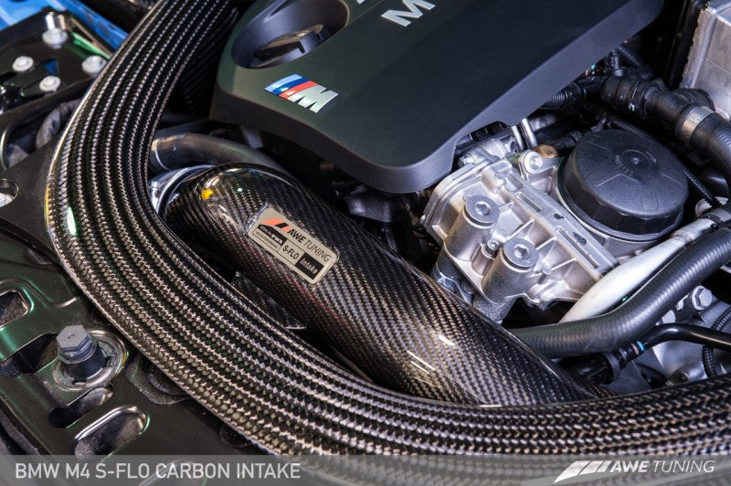 AWE Tuning BMW F8x M3/M4 S-FLO Carbon Intake.