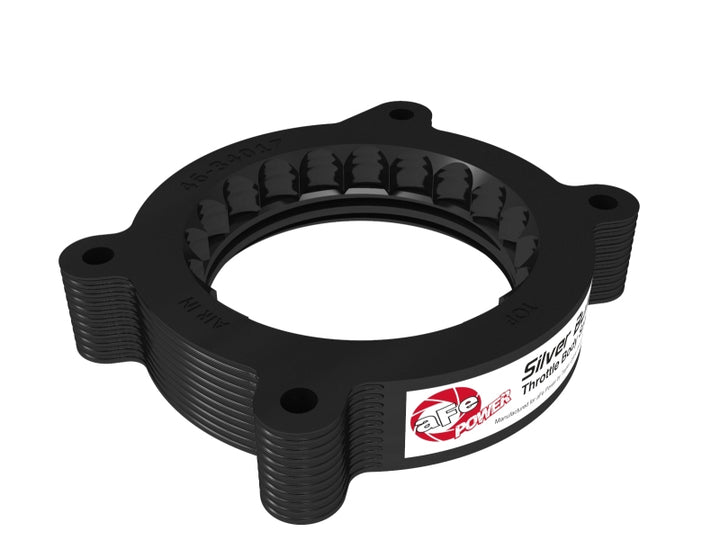aFe 2020 Vette C8 Silver Bullet Aluminum Throttle Body Spacer / Works With Factory Intake Only - Blk.