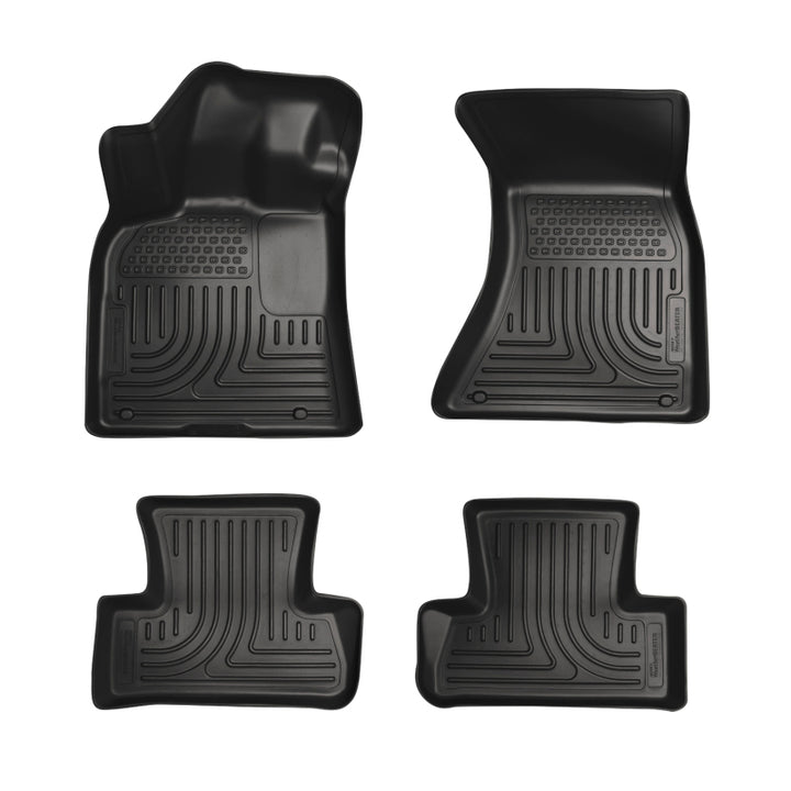 Husky Liners 11-12 Dodge Charger/Chrysler 300 (AWD Only) WeatherBeater Combo Black Floor Liners.