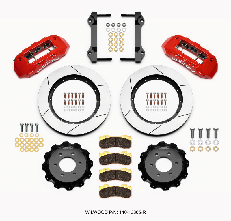 Wilwood TX6R Front Kit 15.50in Red 2010-Up Ford F150 (6 lug).