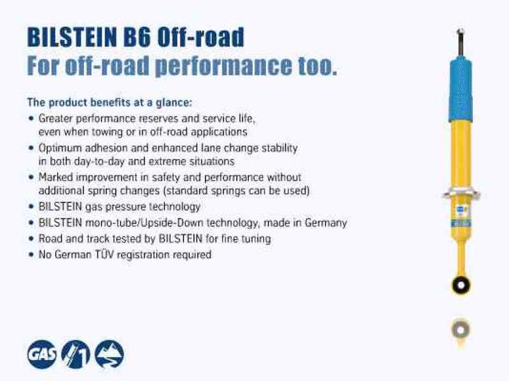 Bilstein B6 4600 Series 15-16 Ford F-150 Rear 46mm Monotube Shock Absorber.