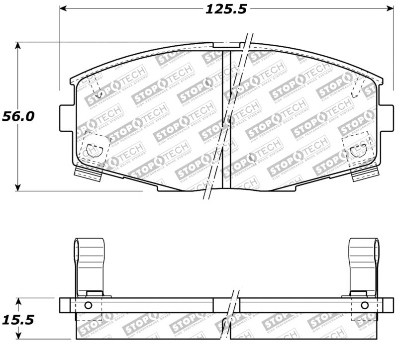 StopTech Performance 87-92 MK3 Supra Front Brake Pads.