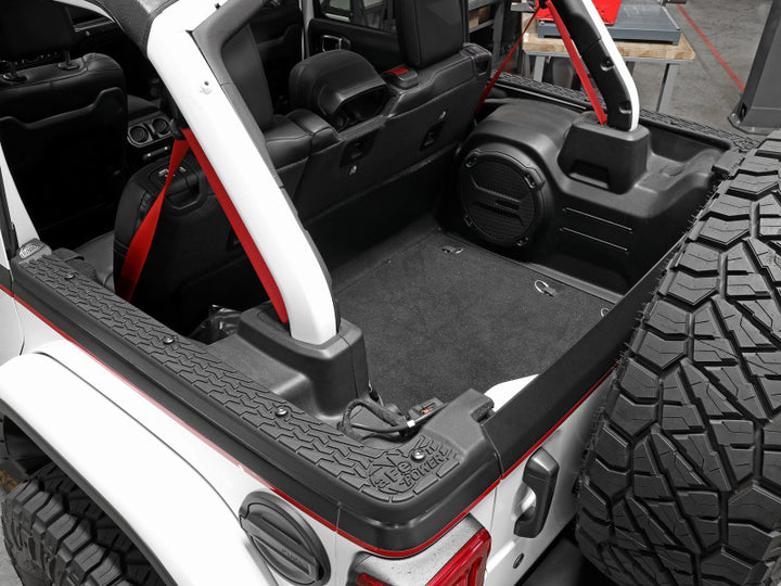 aFe 18-22 Jeep Wrangler JL (4-Door Models w/ 3-Piece Hard-Top Only) Terra Guard Tub Rail Covers.