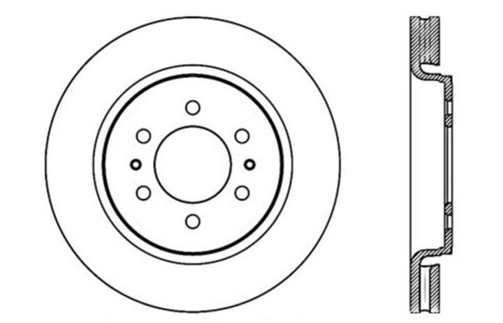 StopTech Slotted & Drilled Sport Brake Rotor.