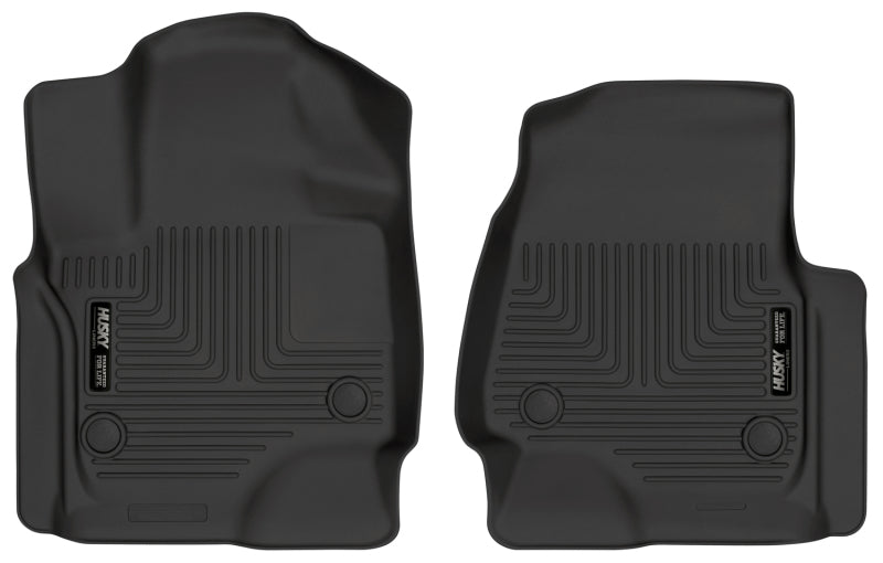 Husky Liners 18-22 Ford Expedition WeatherBeater Black Front Floor Liners.