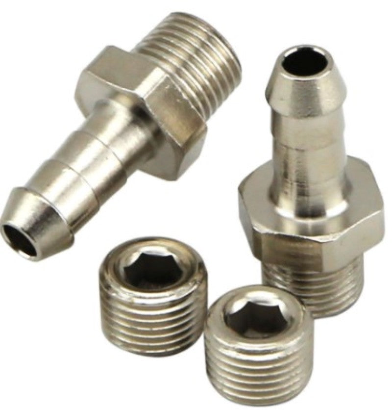 Turbosmart 1/8in NPT 6mm Hose Tail Fittings and Blanks.