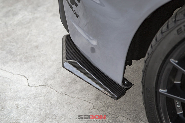 Seibon 16-17 Ford Focus RS SA-Style Carbon Fiber Rear Lip.