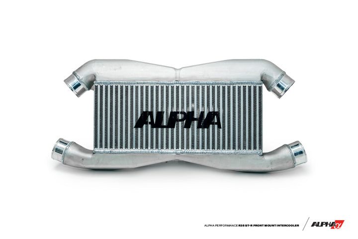 AMS Performance 2009+ Nissan GT-R R35 Replacement Alpha Front Mount Intercooler for IC Piping w/Logo.