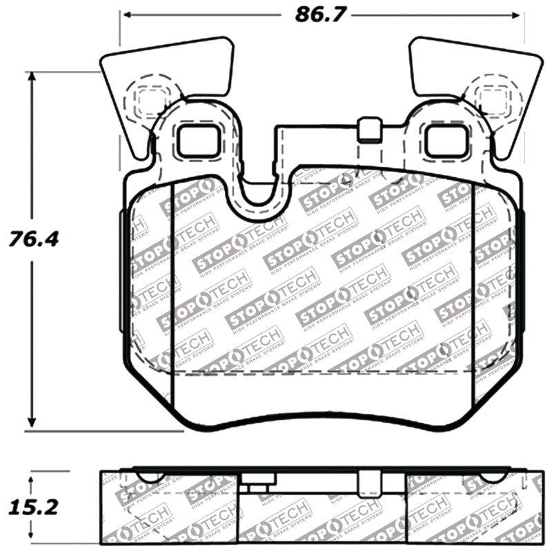 StopTech Performance 08-09 BMW 128i/135i Coupe Rear Brake Pads.