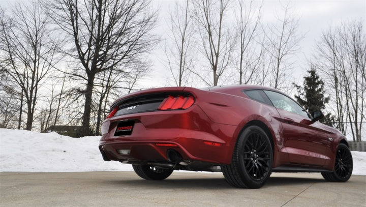 Corsa 2015 Ford Mustang GT Fastback 5.0 3in Xtreme Cat Back Exhaust w/ Dual  Black 4.5in Tips.