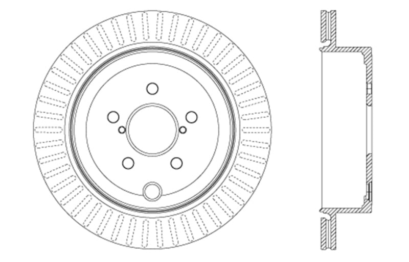 StopTech Slotted & Drilled Sport Brake Rotor.