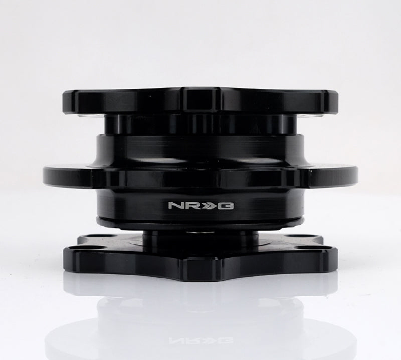 NRG Quick Release SFI SPEC 42.1 - Shiny Black Body / Shiny Black Ring.