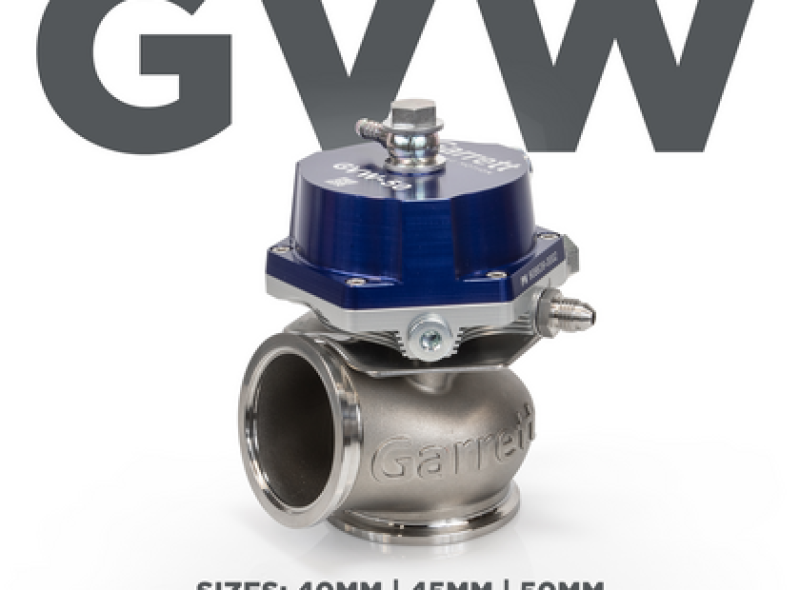 Garrett GVW-40 40mm Wastegate Kit - Blue.