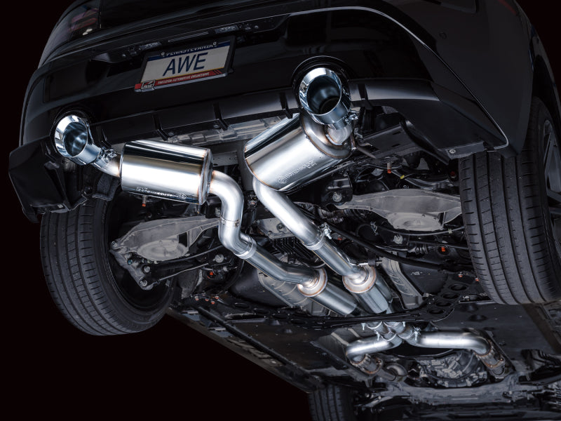 AWE 2023 Nissan Z RZ34 RWD Touring Edition Catback Exhaust System w/ Chrome Silver Tips.