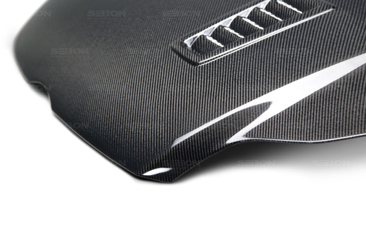 Seibon 12-13 Ford Focus RS-Style Carbon Fiber Hood.