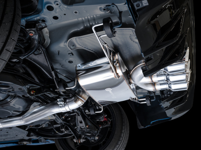 AWE Tuning 2023 Honda Civic Type R FL5 Touring Edition Exhaust w/ Triple Chrome Silver Tips.