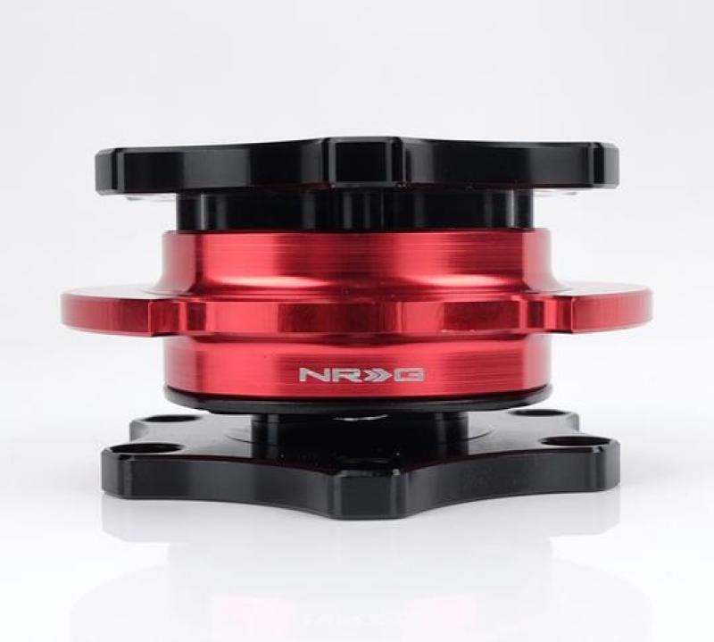 NRG Quick Release SFI SPEC 42.1 - Shinny Black Body / Red Shinny Ring.