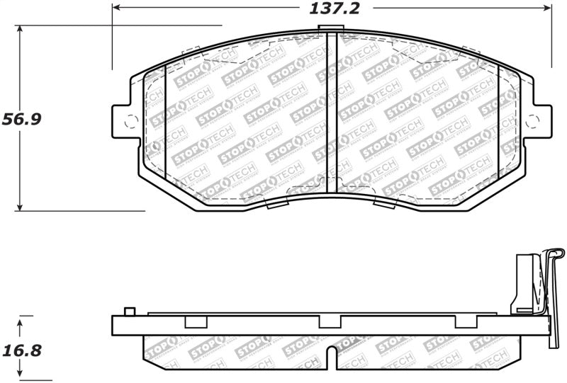 StopTech Performance 13 Scion FR-S / 13 Subaru BRZ Front Brake Pads.