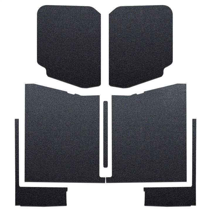 DEI 20-22 Jeep Gladiator JT 4-Door Boom Mat Complete Headliner Kit - 7 Piece - Black.