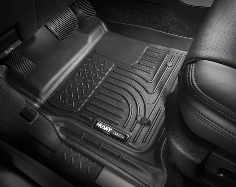 Husky Liners 2013 Honda Accord WeatherBeater Black Front & 2nd Seat Floor Liners (4-Door Sedan Only).