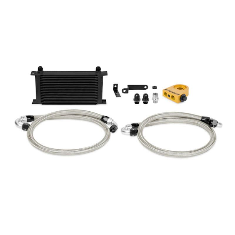 Mishimoto 08-14 WRX/STi Thermostatic Oil Cooler Kit - Black.