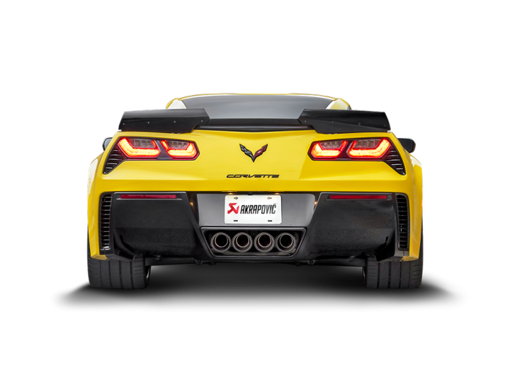Akrapovic 14-17 Chevrolet Corvette Z06 (C7) Slip-On Line (Titanium) w/ Carbon Tips.