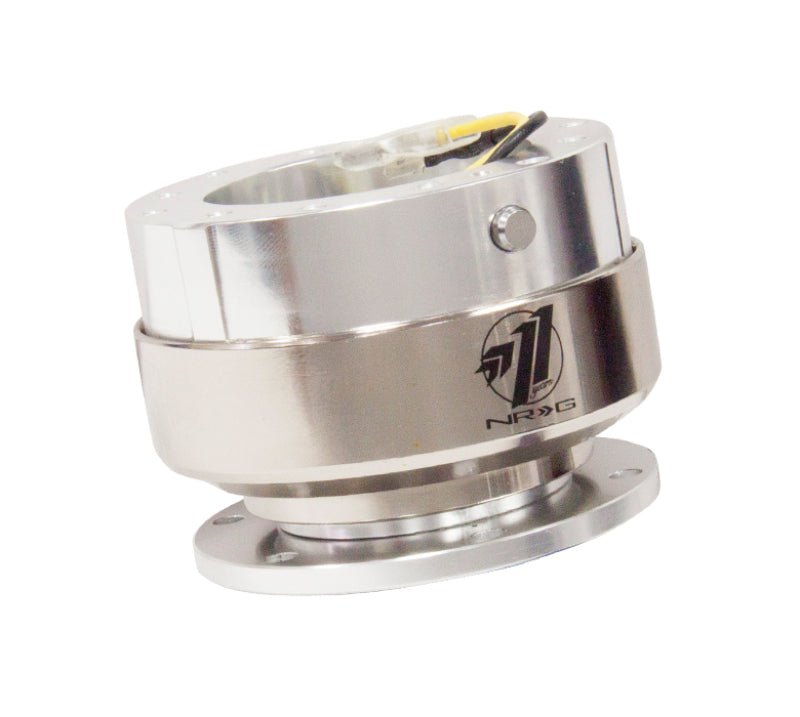 NRG Quick Release Gen 2.0 - Silver Shiny Body / Brushed Silver Ring.