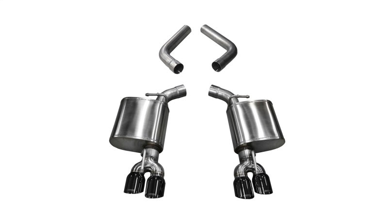 Corsa 15-19 Dodge Challenger 6.4L/17-19 Challenger 5.7L Black Sport Axle-Back Exhaust w/3.5in Tips.