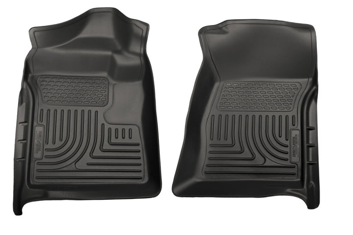 Husky Liners 07-12 Chevrolet Silverado/GMC Sierra Regular Cab WeatherBeater Black Floor Liners.