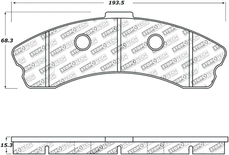 StopTech Performance 06-09 Chevrolet Corvette Z06 Front Brake Pads.