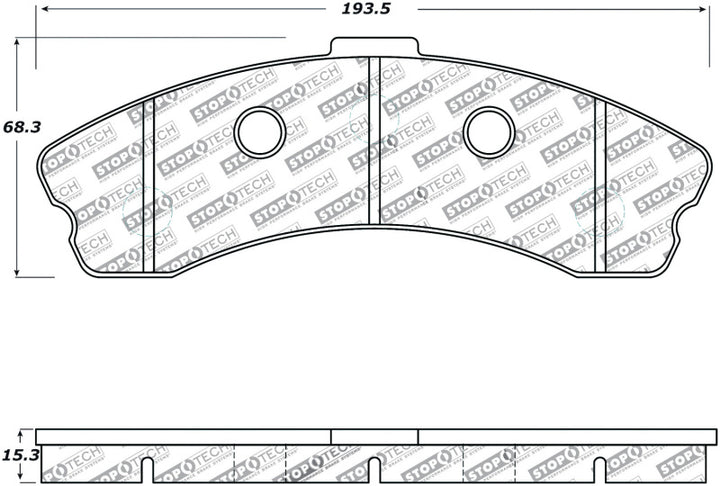 StopTech Performance 06-09 Chevrolet Corvette Z06 Front Brake Pads.