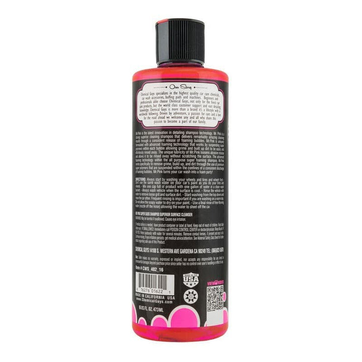 Chemical Guys Mr. Pink Super Suds Shampoo & Superior Surface Cleaning Soap - 16oz.