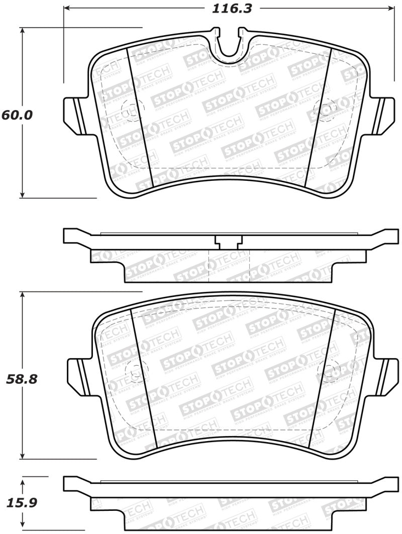 StopTech Street Brake Pads - Rear.