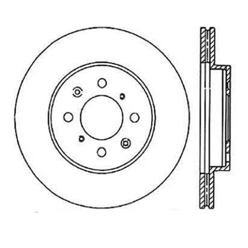 StopTech Power Slot 90-01 Integra (exc. Type R) /90-05 Civic EX/94-95 Civic SI wABS/99-03 Civic SI/.