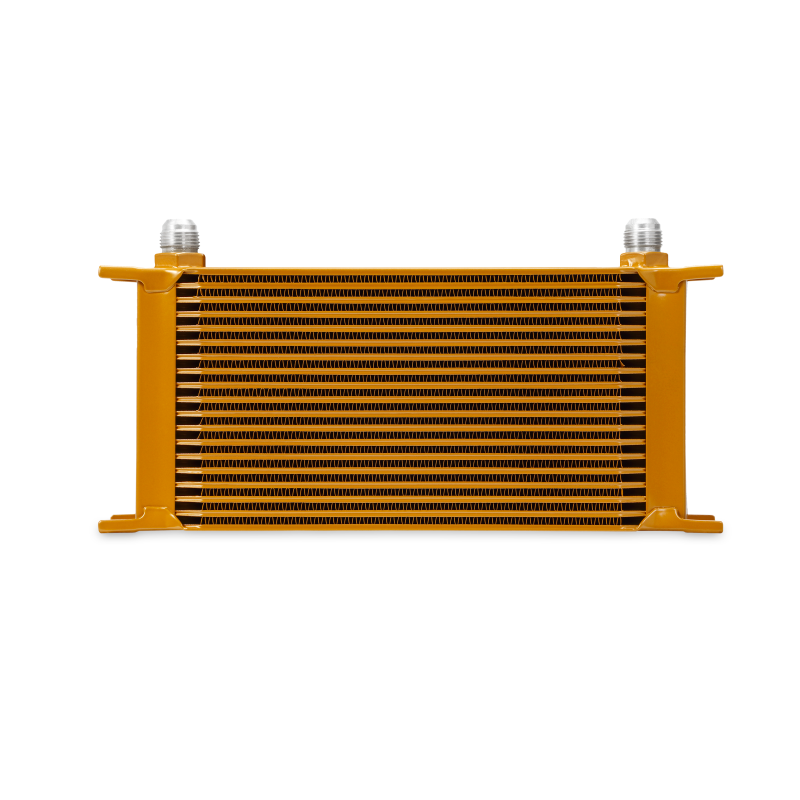 Mishimoto Universal 19 Row Oil Cooler - Gold.