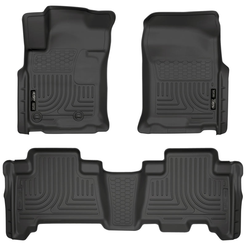 Husky Liners 10-12 Toyota 4Runner/Lexus GX460 WeatherBeater Combo Black Floor Liners.