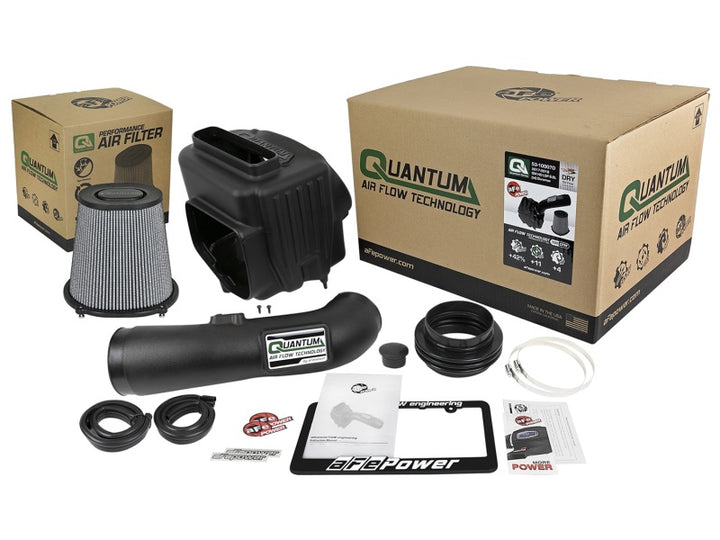 aFe Quantum Pro DRY S Cold Air Intake System 17-18 GM/Chevy Duramax V8-6.6L L5P - Dry.