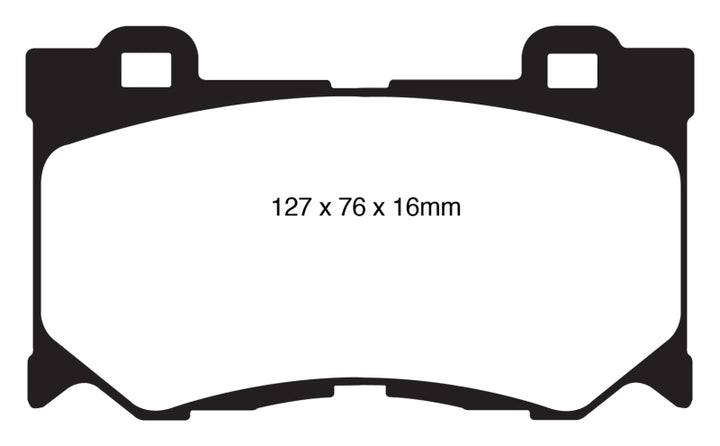 EBC 08-13 Infiniti FX50 5.0 Redstuff Front Brake Pads.