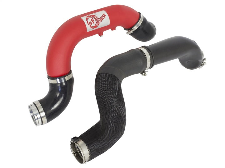 aFe BladeRunner 3in Red IC Tube Cold Side w/ Coupling & Clamp Kit 2016 GM Colorado/Canyon 2.8L.
