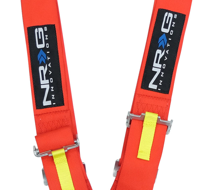 NRG SFI 16.1 5PT 3in. Seat Belt Harness / Cam Lock - Red.