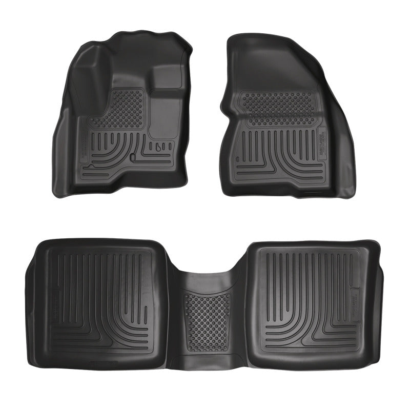 Husky Liners 09-12 Ford Flex/10-12 Lincoln MKT WeatherBeater Combo Black Floor Liners.