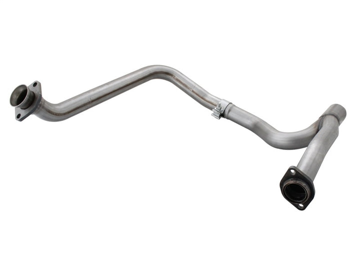 aFe Power Twisted Steel Y-Pipe Stainless Steel 2.5in 12-14 Jeep Wrangler V6 3.6L.