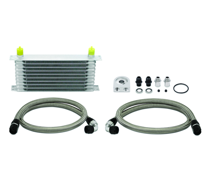 Mishimoto Universal 10 Row Oil Cooler Kit (Metal Braided Lines).