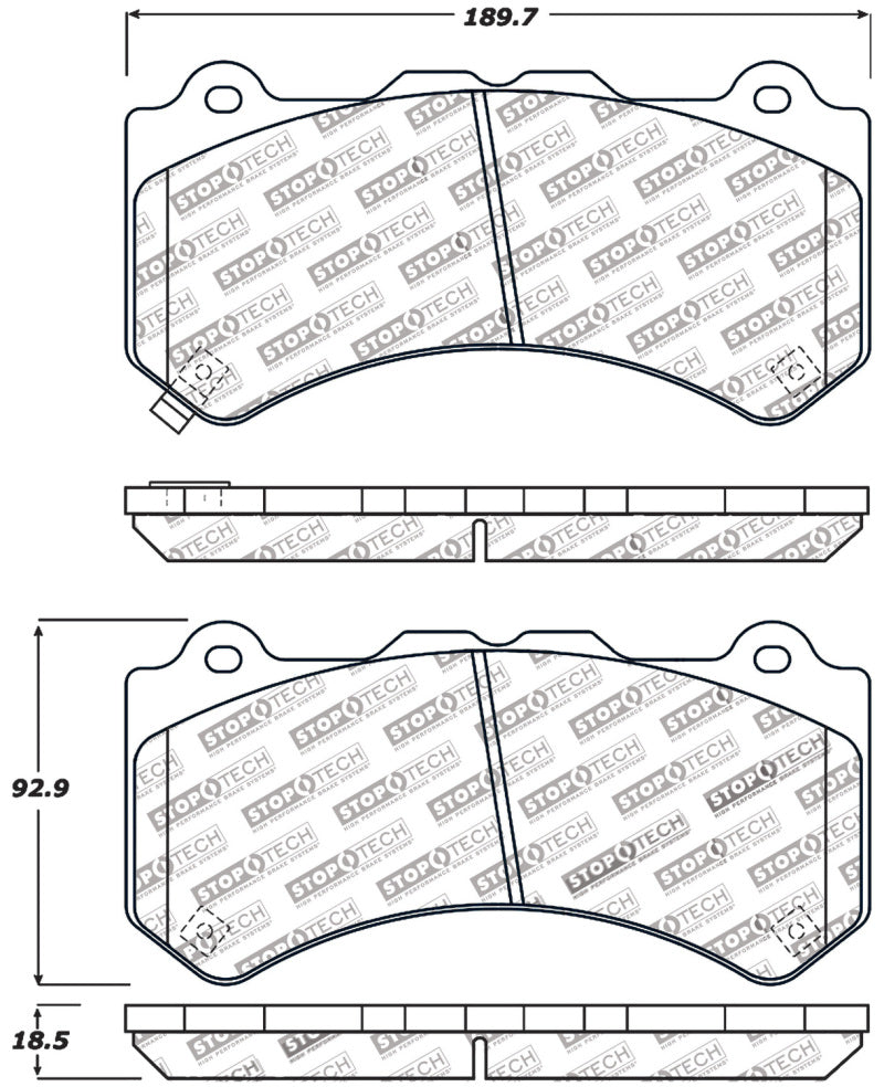 StopTech Performance Brake Pads.