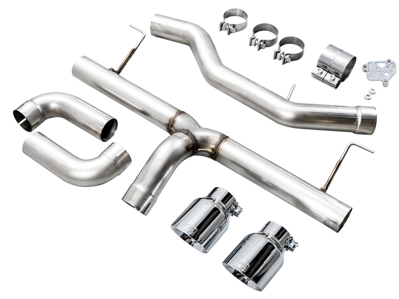 AWE 19-23 BMW 330i / 21-23 BMW 430i Base G2X Track Edition Axle Back Exhaust - Chrome Silver.