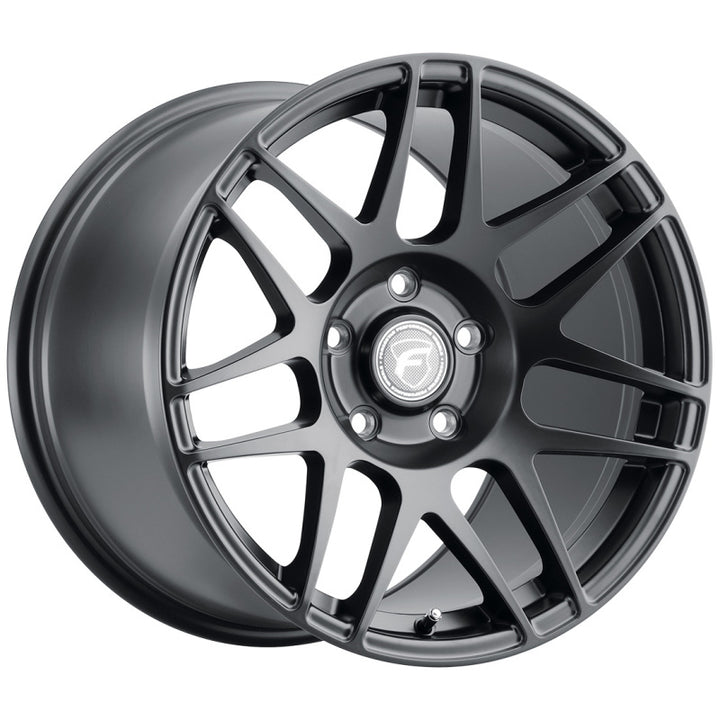 Forgestar F14 Drag 17x5.0 / 5x115 BP / ET-28 / 1.9in BS Satin Black Wheel.