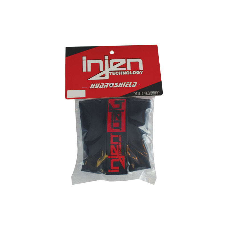 Injen Black Water Repellant Pre-Filter Fits X-1045 6-1/2in Base / 5in Tall / 5-1/4in Top.