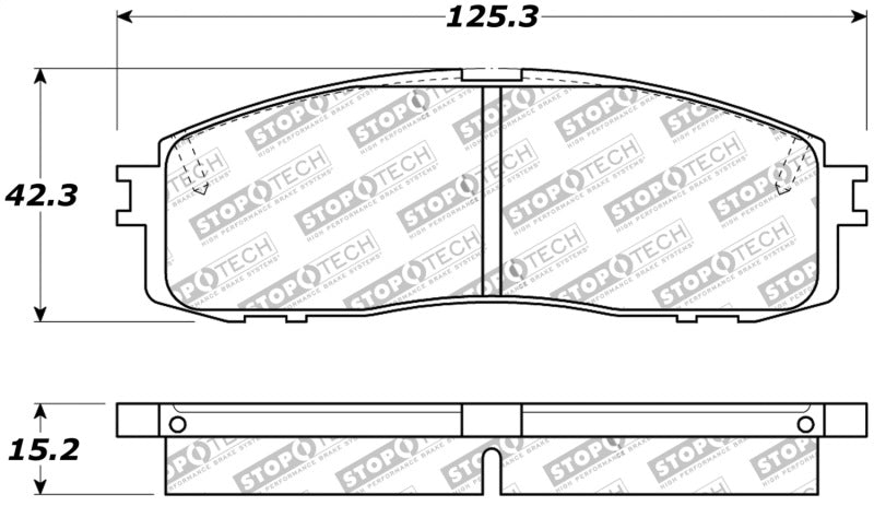 StopTech Performance 87-92 MK3 Supra Rear Brake Pads.