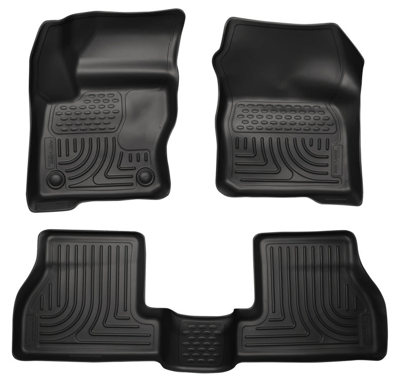 Husky Liners 2012 Ford Focus (4DR/5DR) WeatherBeater Combo Black Floor Liners.