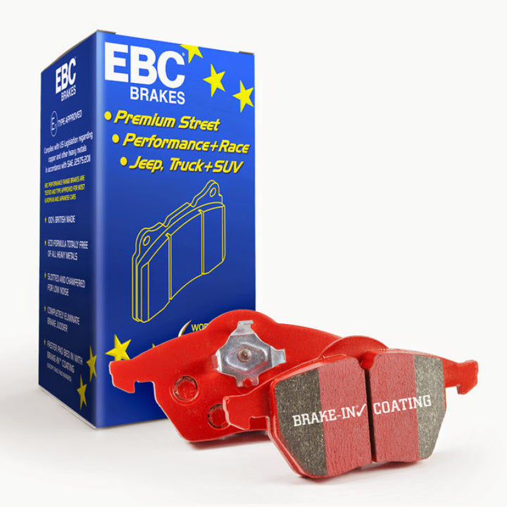 EBC 12+ Mercedes-Benz C250 Coupe 1.8 Turbo Sport Edition Redstuff Front Brake Pads.
